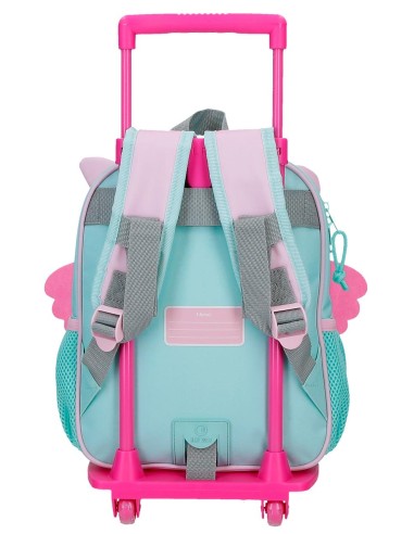 MOCHILA ADAP. 28CM. C/CARRO. ROLL ROAD HAPPY PETS OWL